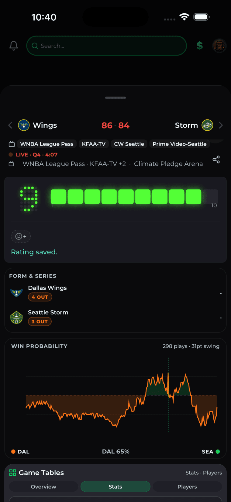 Rate Games While They Are Live iOS capture