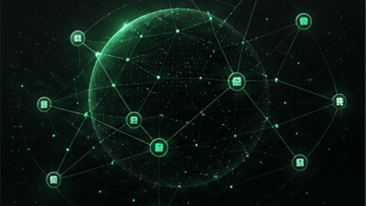 Abstract green sports graph cover for the Buzzr product story.