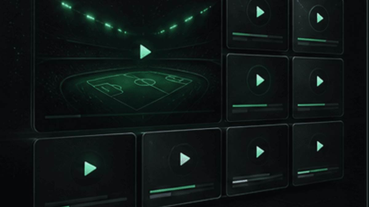 Abstract broadcast grid cover for esports and sports viewing.